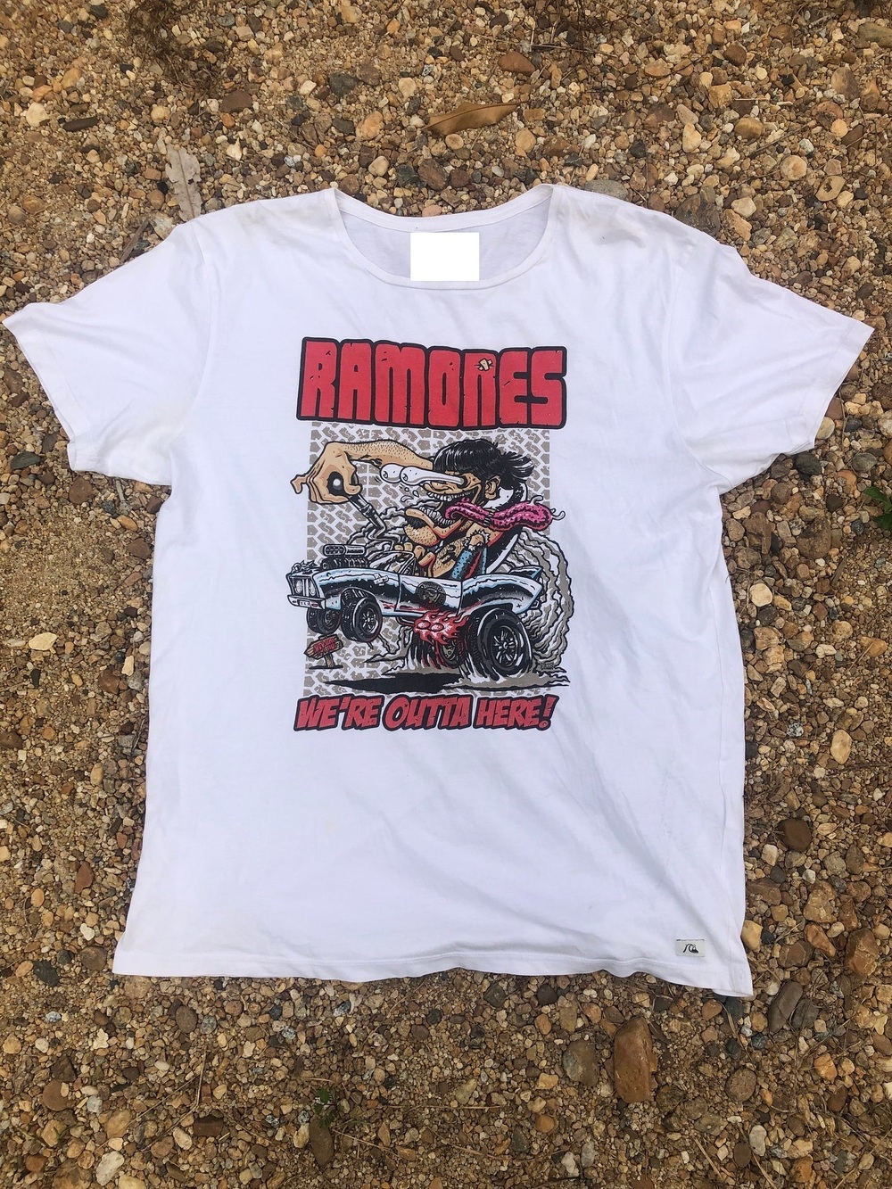 Ramones X Quiksilver Rock Band Tees Tops Crewneck Shirts